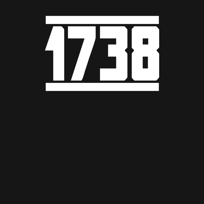 Graphic Design Featuring the Number 1738 Male Long Sleeve T-Shirt
