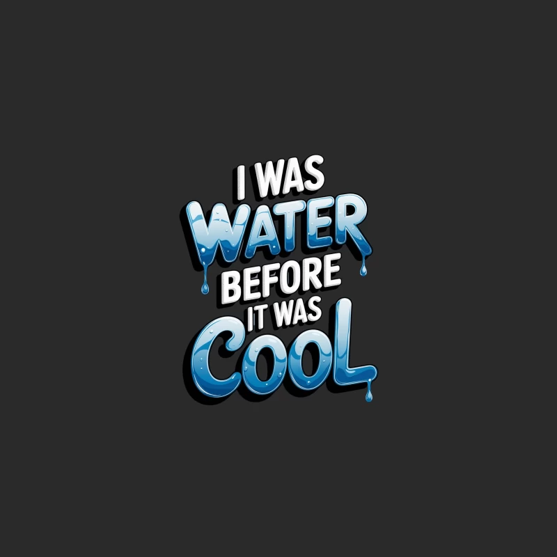Aquatic Wordplay: Water's Cool Transformation Baseball Cap