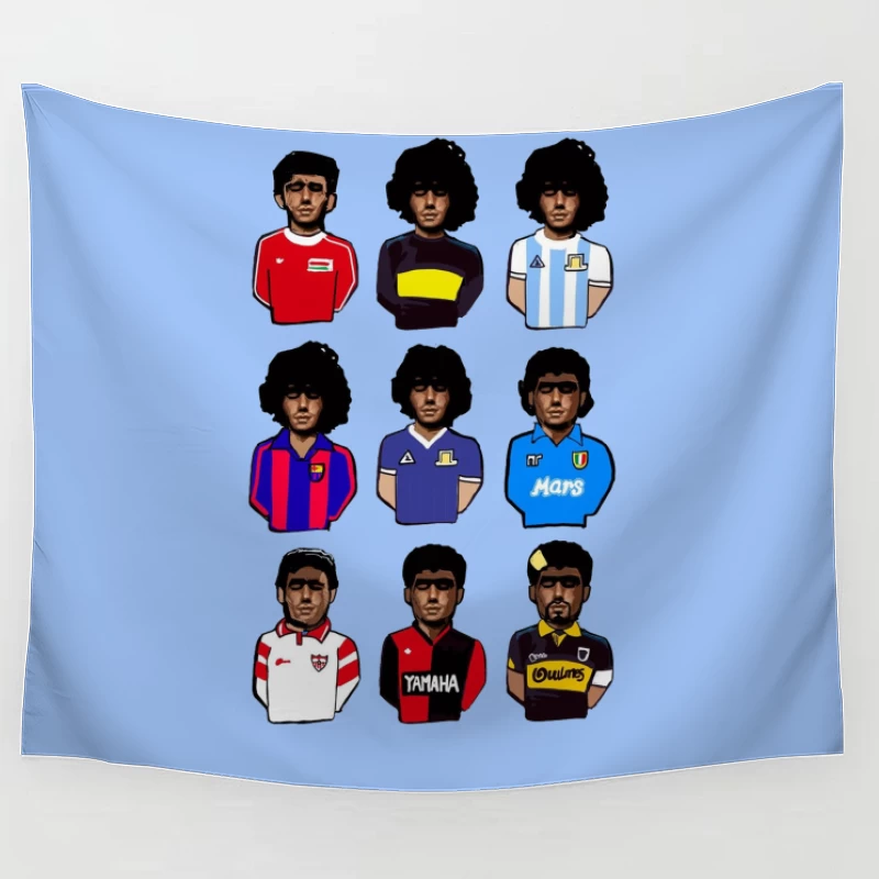 Retro Football Legends - THE MARADONAS Tapestry