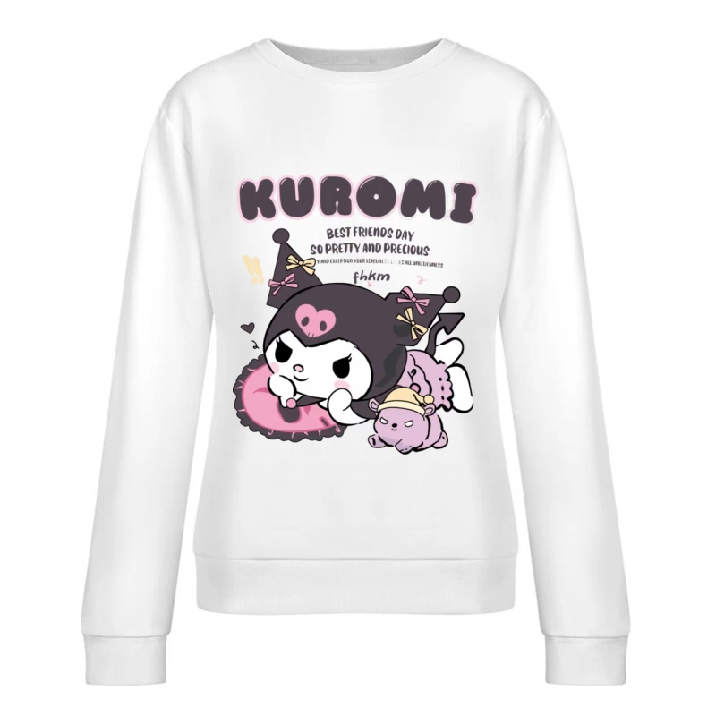 Kuromi und Freund: Niedliche Lieblinge Damen Pullover Sweatshirt