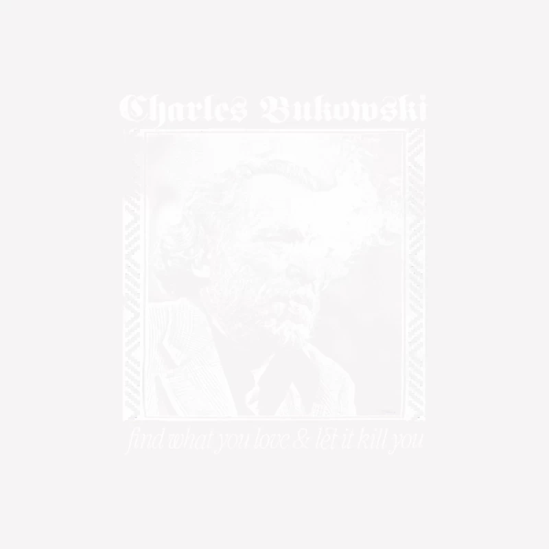 Charles Bukowski  Aesthetic Faded Punkstyle Design Female T-Shirt