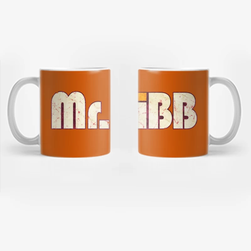 Retro Mr Pibb Soda Typography with Distressed Effect Coffee Mug