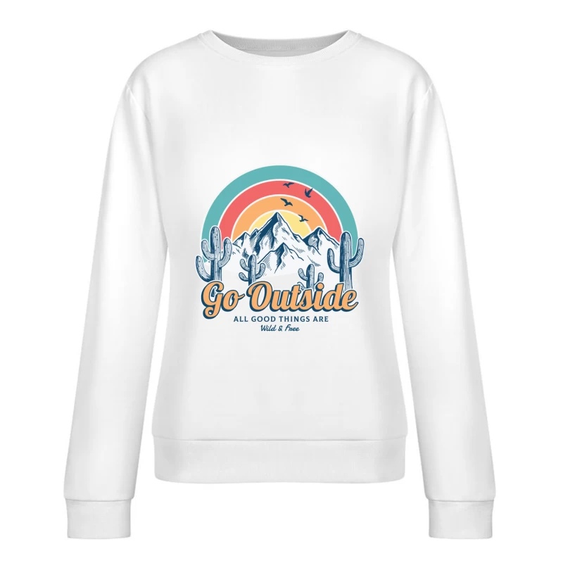 Draußen, Berge, Freiheit Damen Pullover Sweatshirt