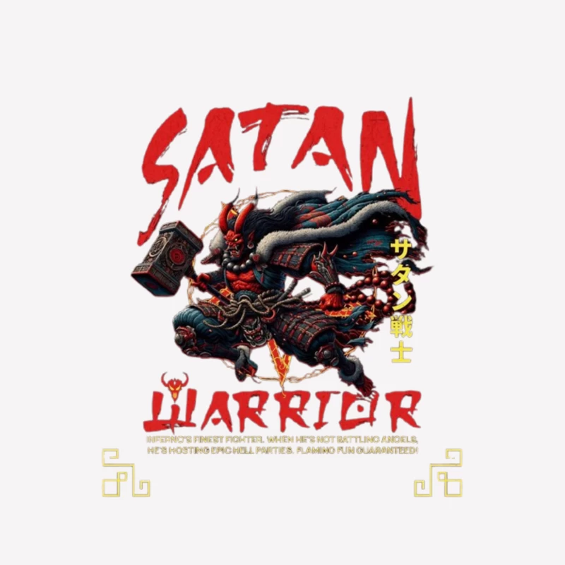 Satan Warrior - Dark Japanese Demon Samurai Art Female T-Shirt