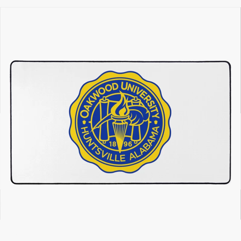 Official Seal of Oakwood University in Huntsville, Alabama Desk Mat