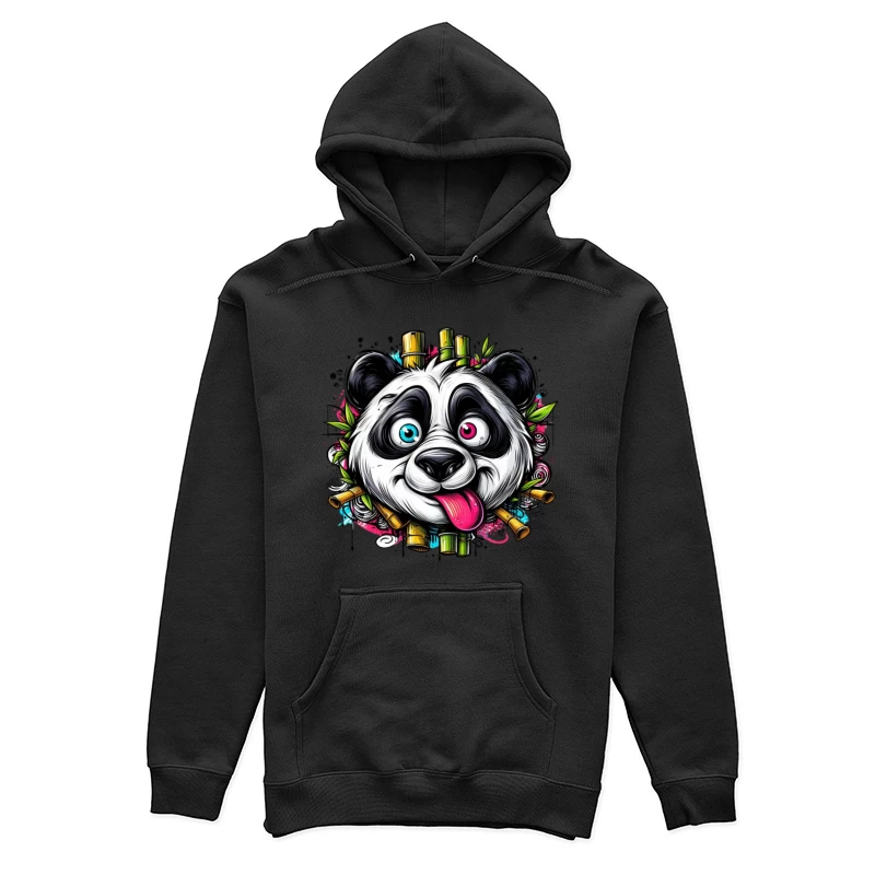 Panda joyeux avec bambou Femme Sweat à capuche