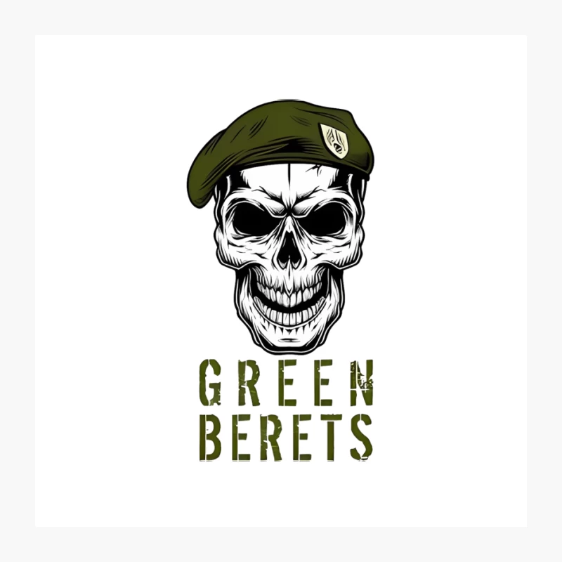 Green Berets Special Forces Skull Emblem Pin