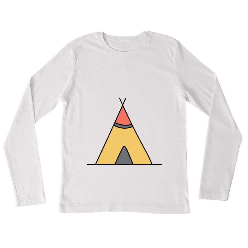 Tente traditionnelle colorée Femme Manches Longues T-Shirt
