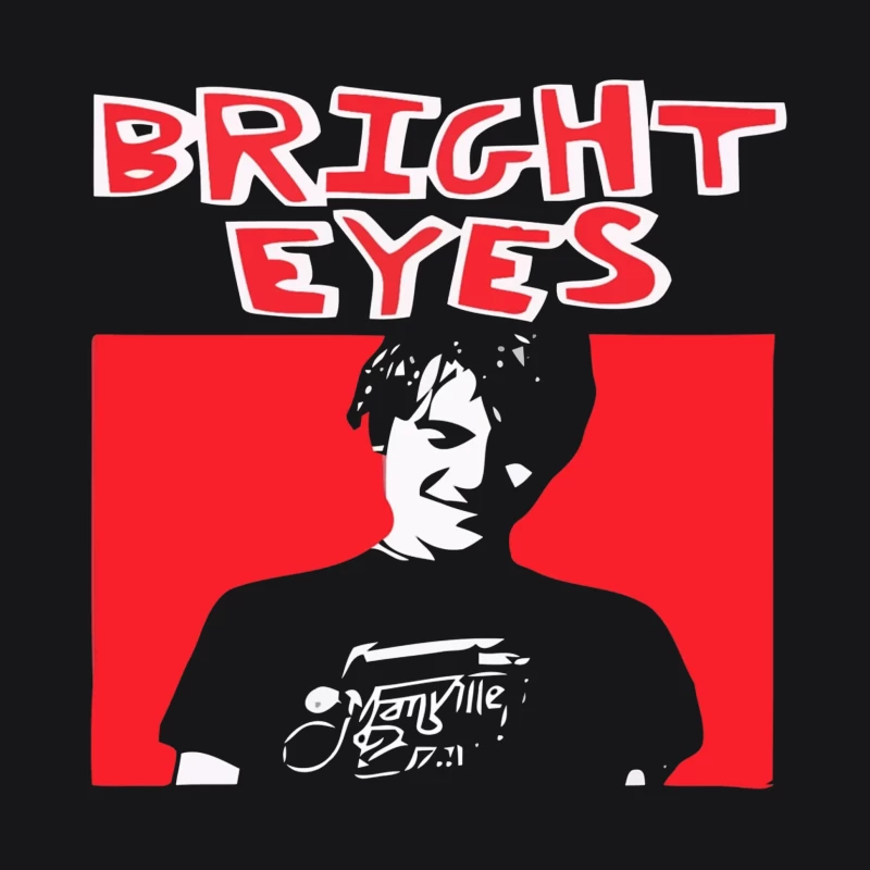 Bright Eyes Minimalist Album Cover Art Male Pullover Hoodie