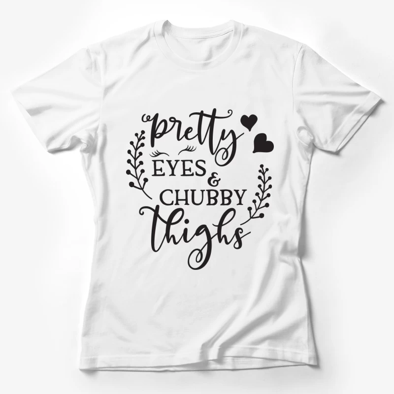 Design mignon avec citation positive Femme T-Shirt