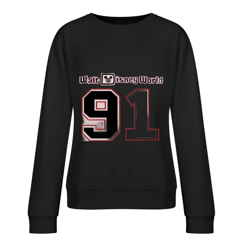 Retro Walt Disney World Design 91 Damen Pullover Sweatshirt