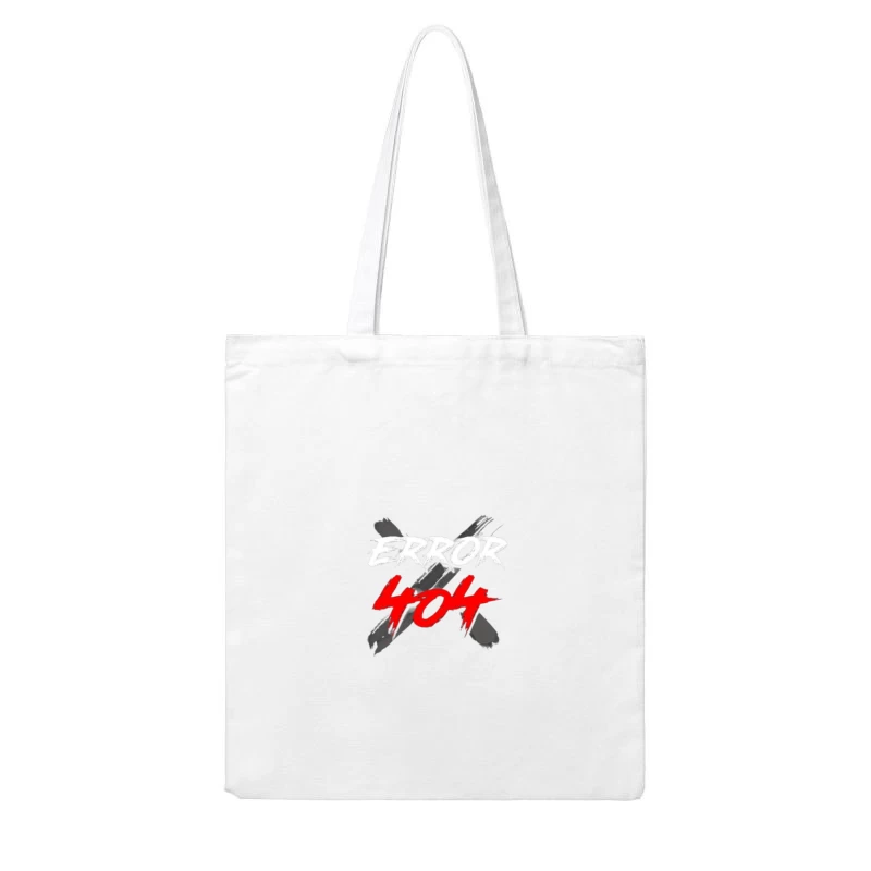 Error 404 Graphic Design Cotton Tote Bag
