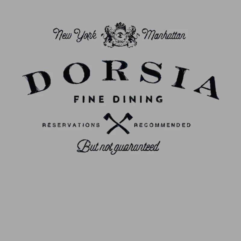 Dorsia Fine Dining Male Pullover Hoodie