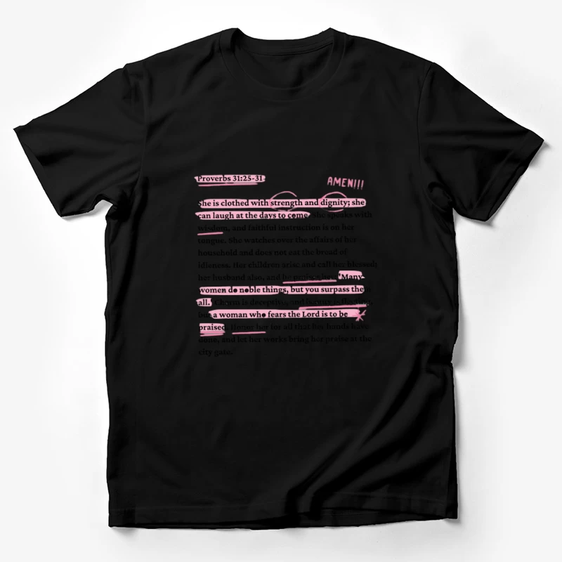 Versets bibliques inspirants sur les femmes fortes Homme T-Shirt