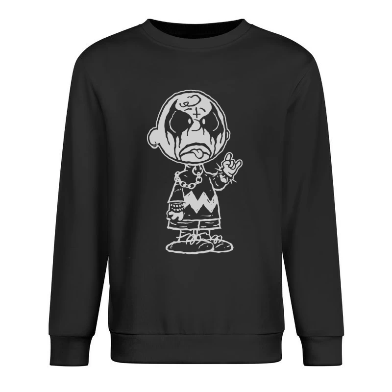 Clown Character Illustration Male Pullover Sweatshirt