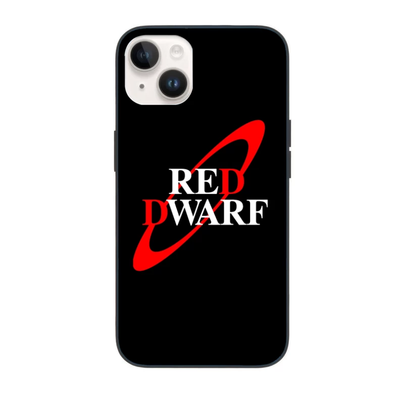 Red Dwarf Science Fiction TV Series Logo iPhone Case