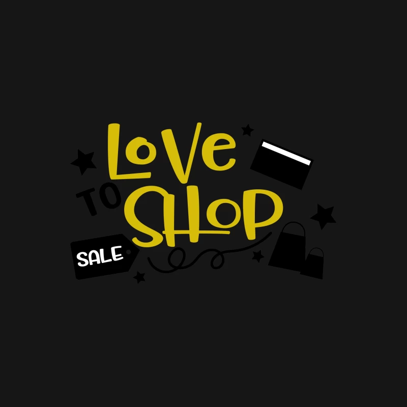 Affiche pour les amateurs de shopping avec éléments graphiques Femme T-Shirt