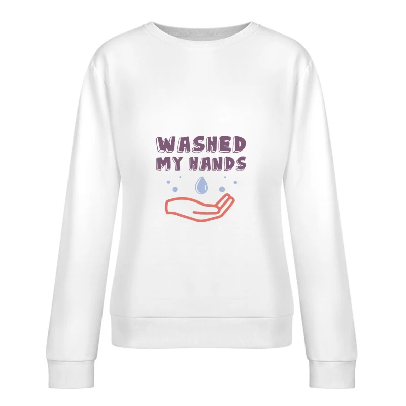 Illustration sur le lavage des mains Femme Sweat-shirt à enfiler