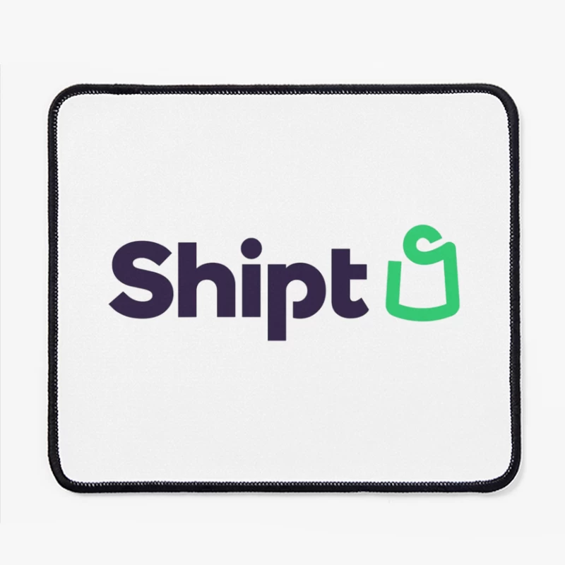 Shipt Modern Minimalist Logo with Green Hanger Icon Mouse Pad