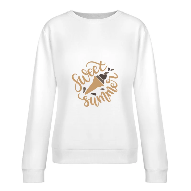 Douce Été avec Glace Femme Sweat-shirt à enfiler