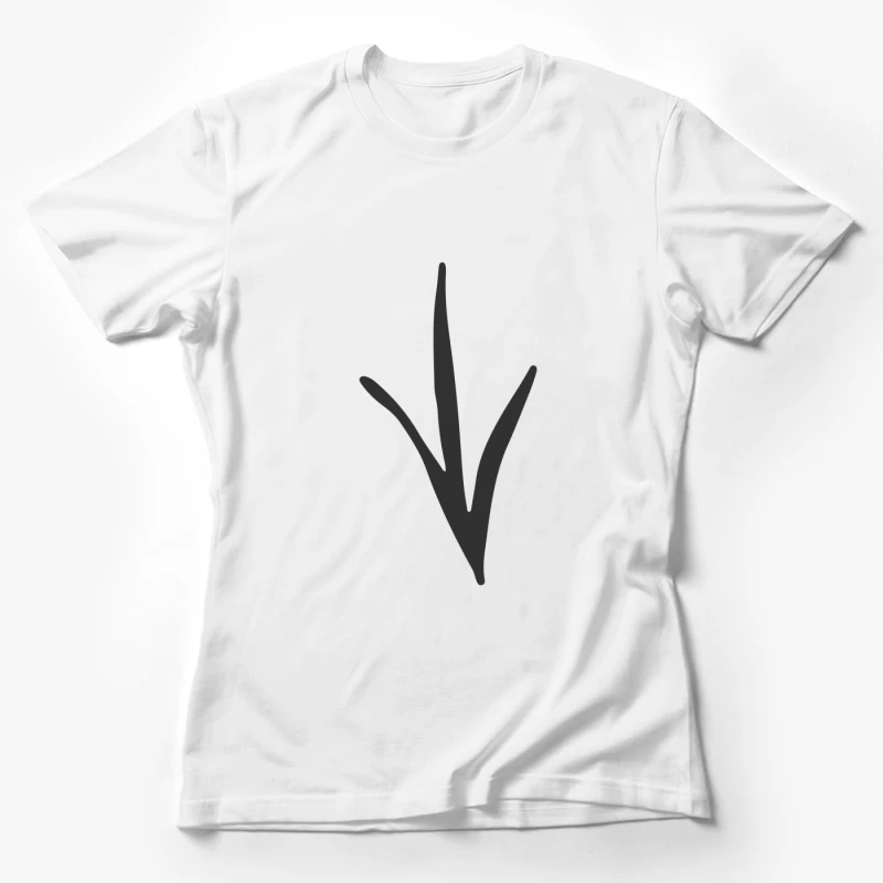 Empreinte d'oiseau minimaliste Femme T-Shirt