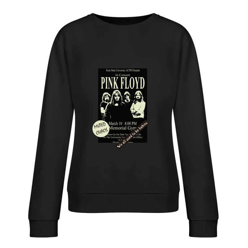 Pink Floyd Konzertplakat Kent State Damen Pullover Sweatshirt