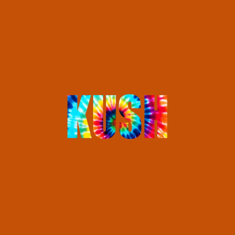 Colorful Tie-Dye KUSH Text iPhone Case