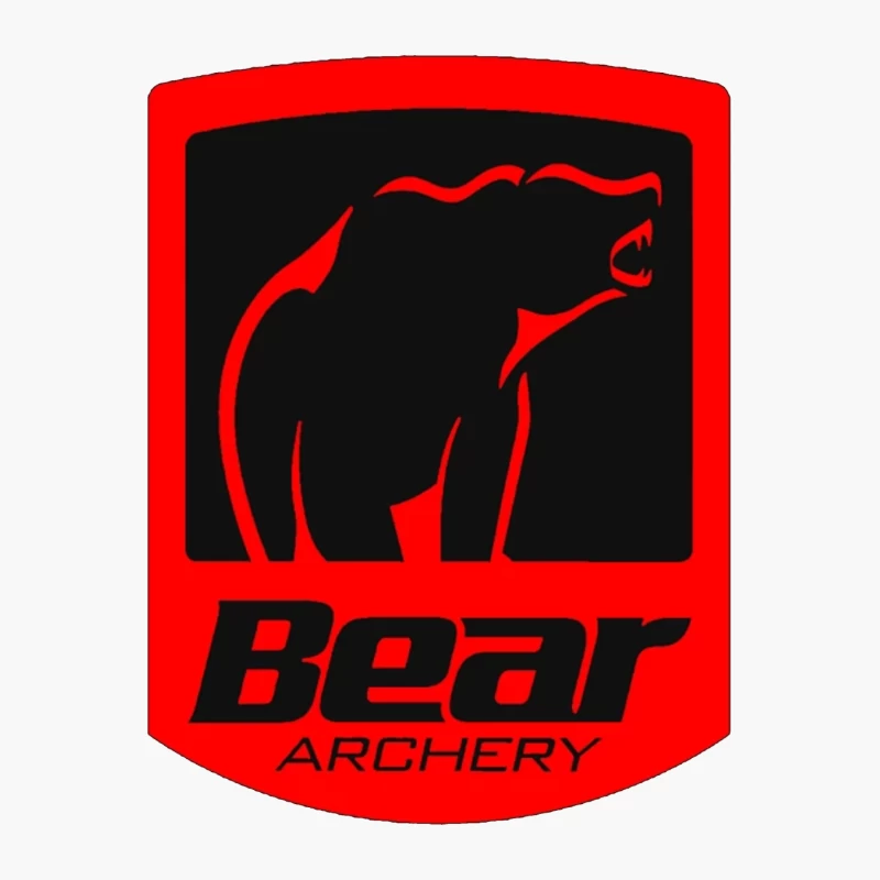 Bear Archery Company Red Logo Design Cotton Tote Bag