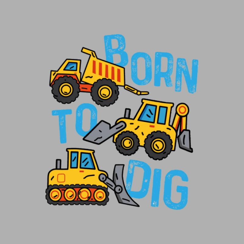 Baumaschinen-Design mit Slogan Herren Tanktops