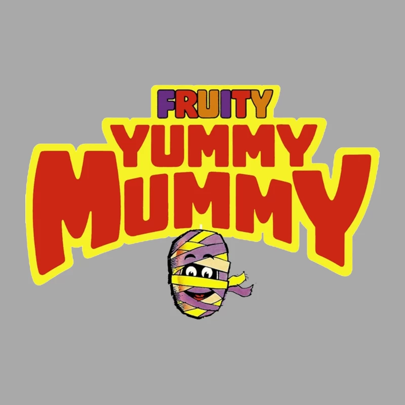 Fruity Yummy Mummy Cartoon Character Logo Male Pullover Hoodie