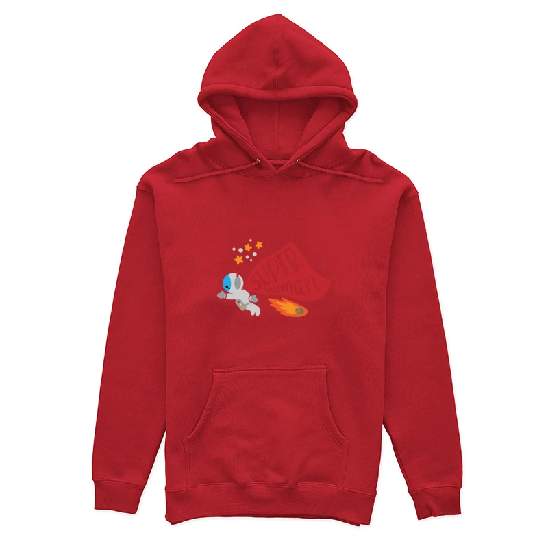 Astronaute Super Héros avec Comète Femme Sweat à capuche