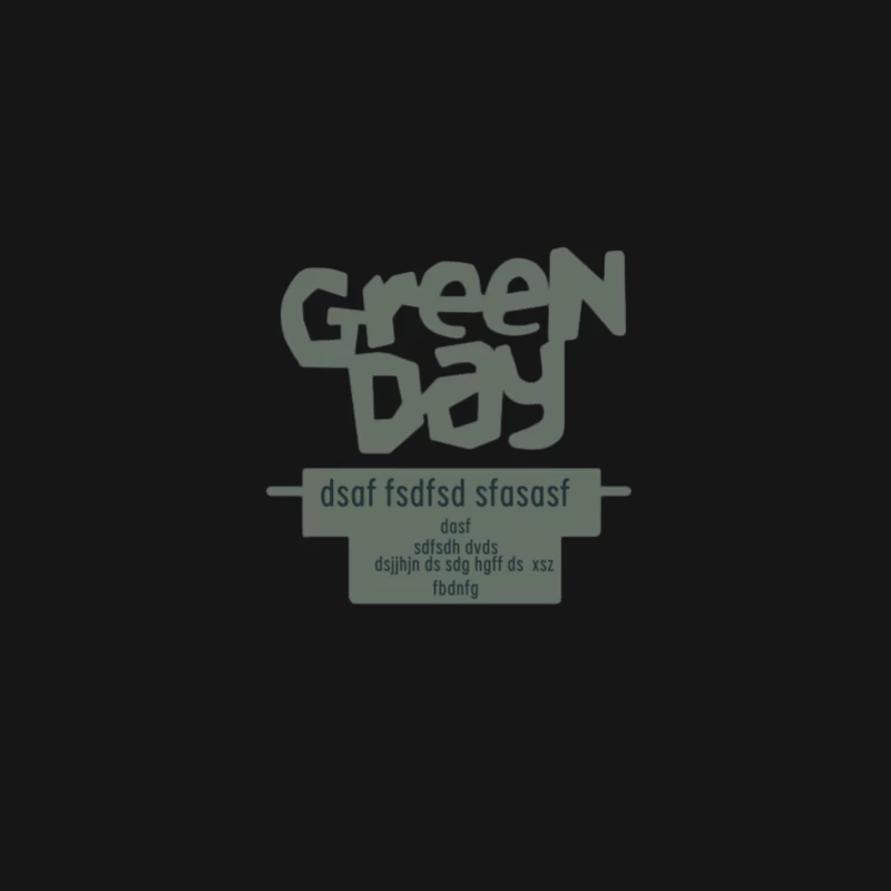 Design del testo di Green Day Maglietta maniche lunghe Uomo