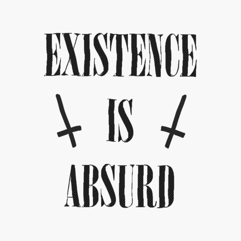Existence Is Absurd   Original Nihilist Design Cotton Tote Bag