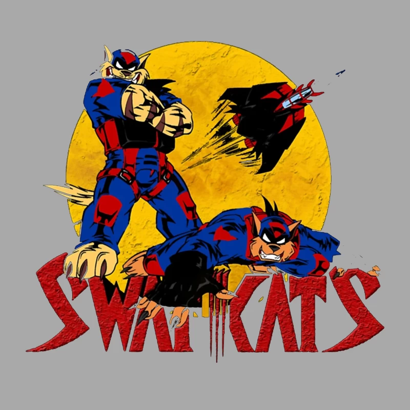 Swat Kats: The Radical Squadron Male Pullover Hoodie