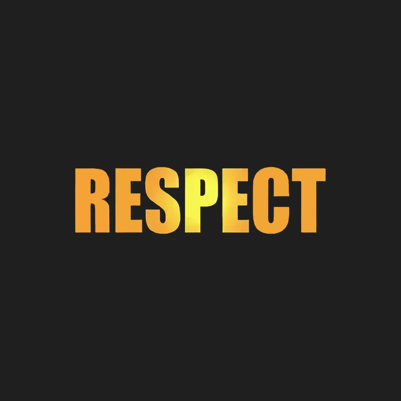 Goldener RESPEKT Textdesign Herren Tanktops