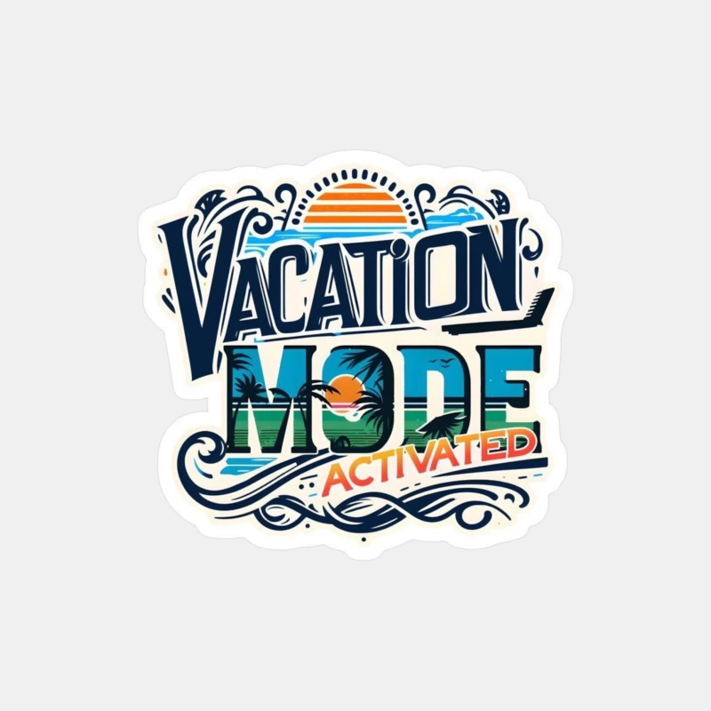 Vacation Mode Activated: Embrace Travel and Relaxation Male Tank Top