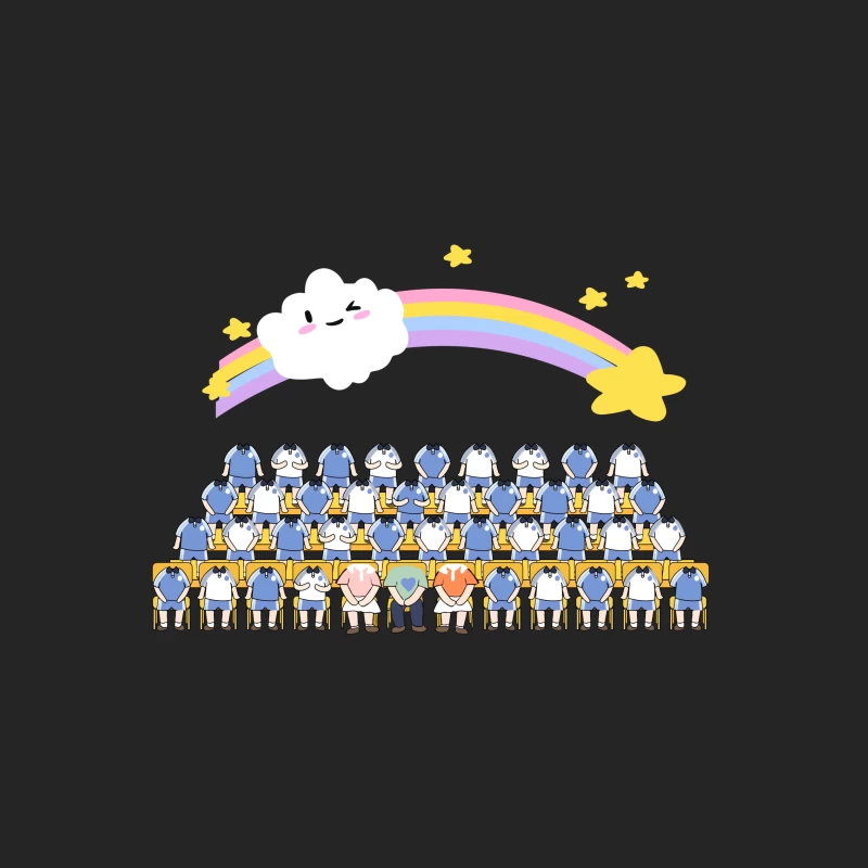 Kawaii Cartoon Bühnenauftritt Damen Pullover Sweatshirt