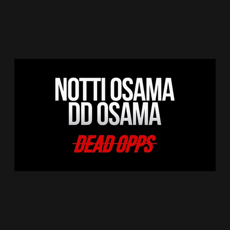 Notti Osama DD osama Desk Mat