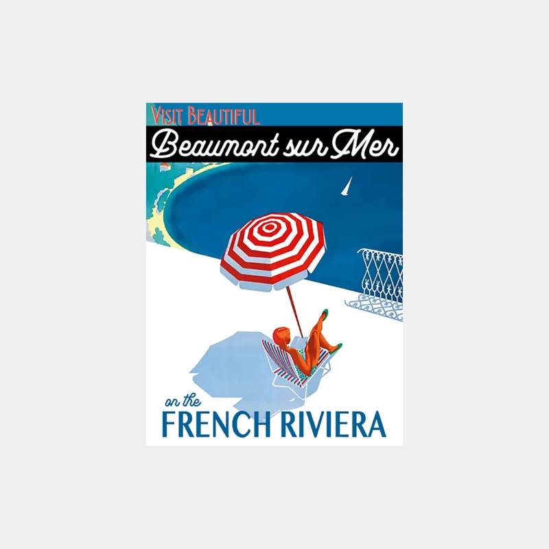 Dirty Rotten Scoundrels - Travel Poster of Beaumont sur Mer Male Tank Top