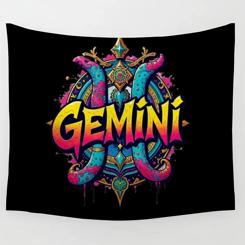 Gemini Zodiac Art Tapestry