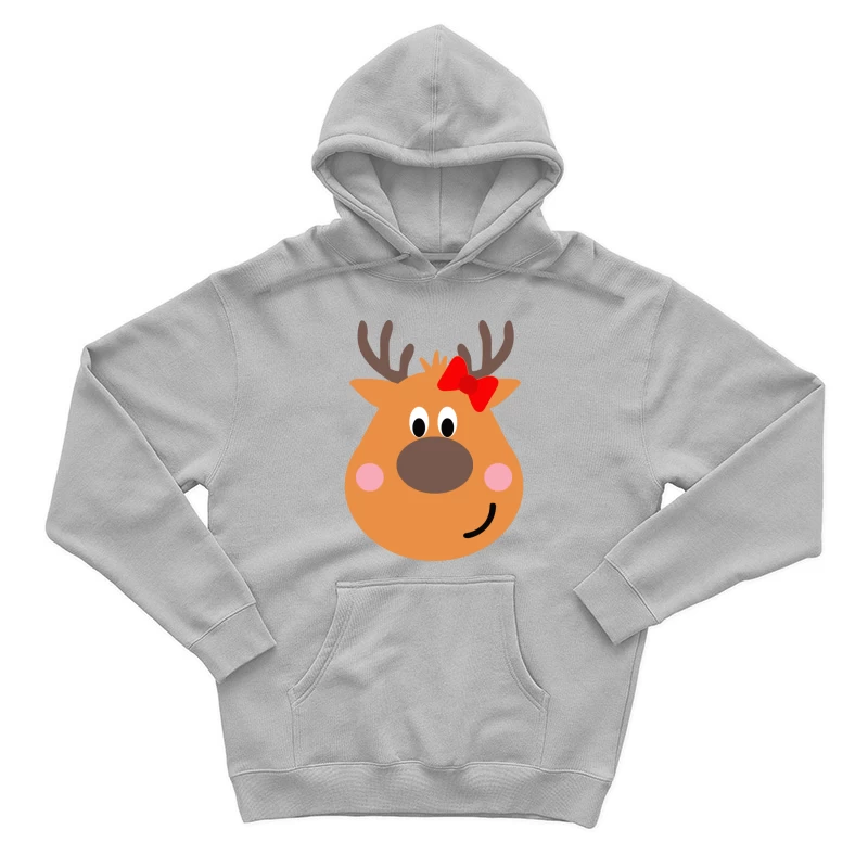 Renne mignon avec nœud rouge Homme Sweat à capuche