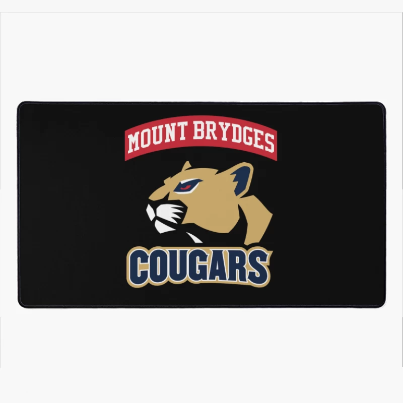 Mount Brydges Cougars Team Logo Desk Mat