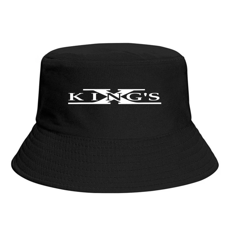 King's Text Logo Outline Design Bucket Hat