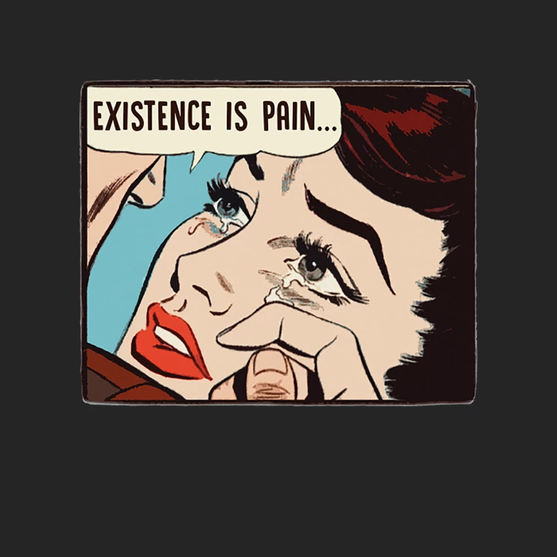 Existence Is Pain -  Nihilist Statement Tee Male Pullover Sweatshirt