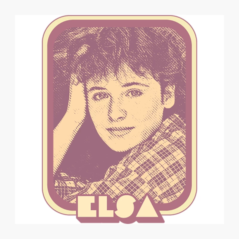 Elsa Lunghini  80s Retro Francophile Pop Star Fan Pin