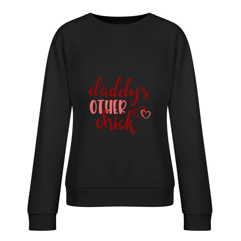 Texte amusant pour bébé avec coeurs Femme Sweat-shirt à enfiler