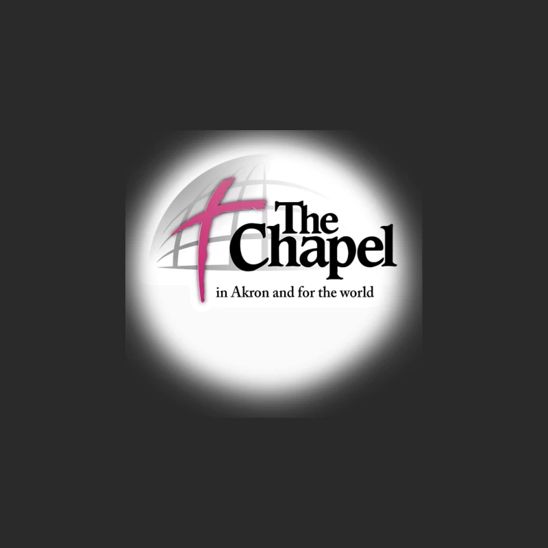 The Chapel Church Logo with Pink Cross - Akron Religious Organization Baseball Cap