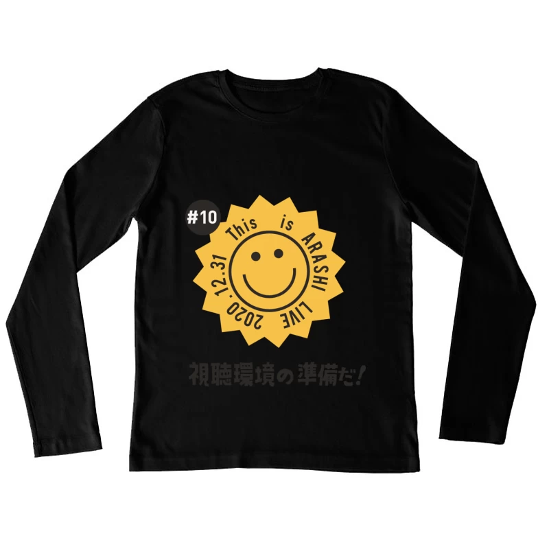 This is ARASHI Live 2020 mit fröhlichem Gesicht Damen Langarm T-Shirt