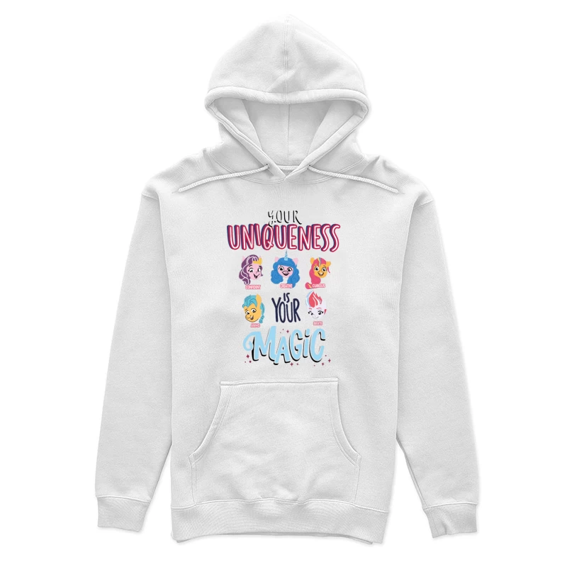 Einzigartigkeit und Magie der Charaktere Damen Pullover Hoodie