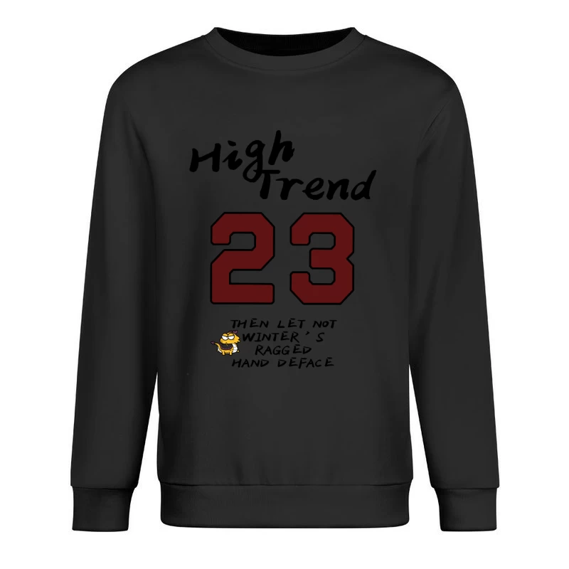 Nummer 23 Design mit Comicfigur Herren Pullover Sweatshirt